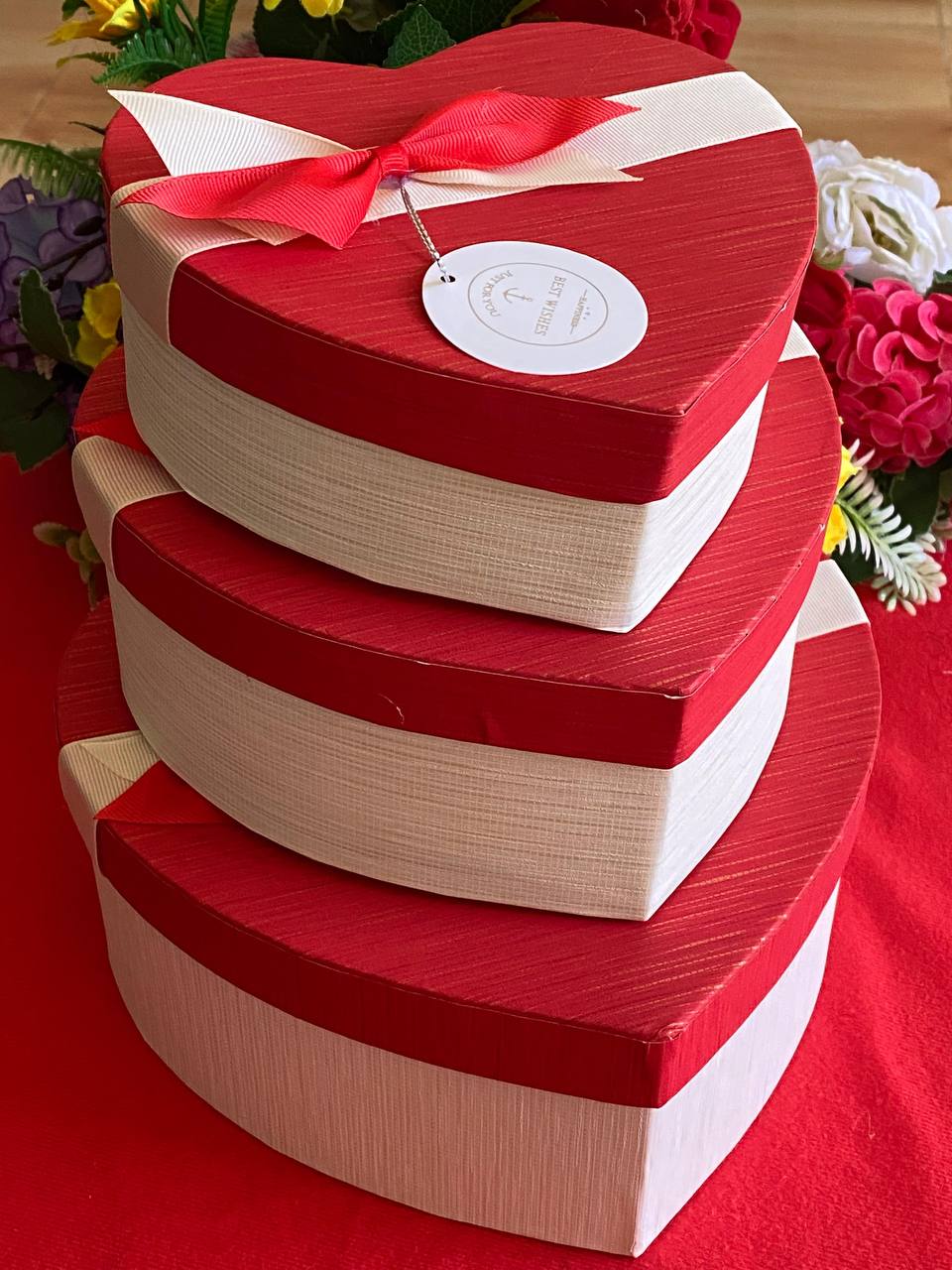 3 1 HEART BOXES GIFT PACKAGING ( 3 BOXES) CUSTOMIZE GIFTS ADORABLE DESIGN CREATIVE PACKAGING PERSONALIZED TOUCH AND ENQUIRIES