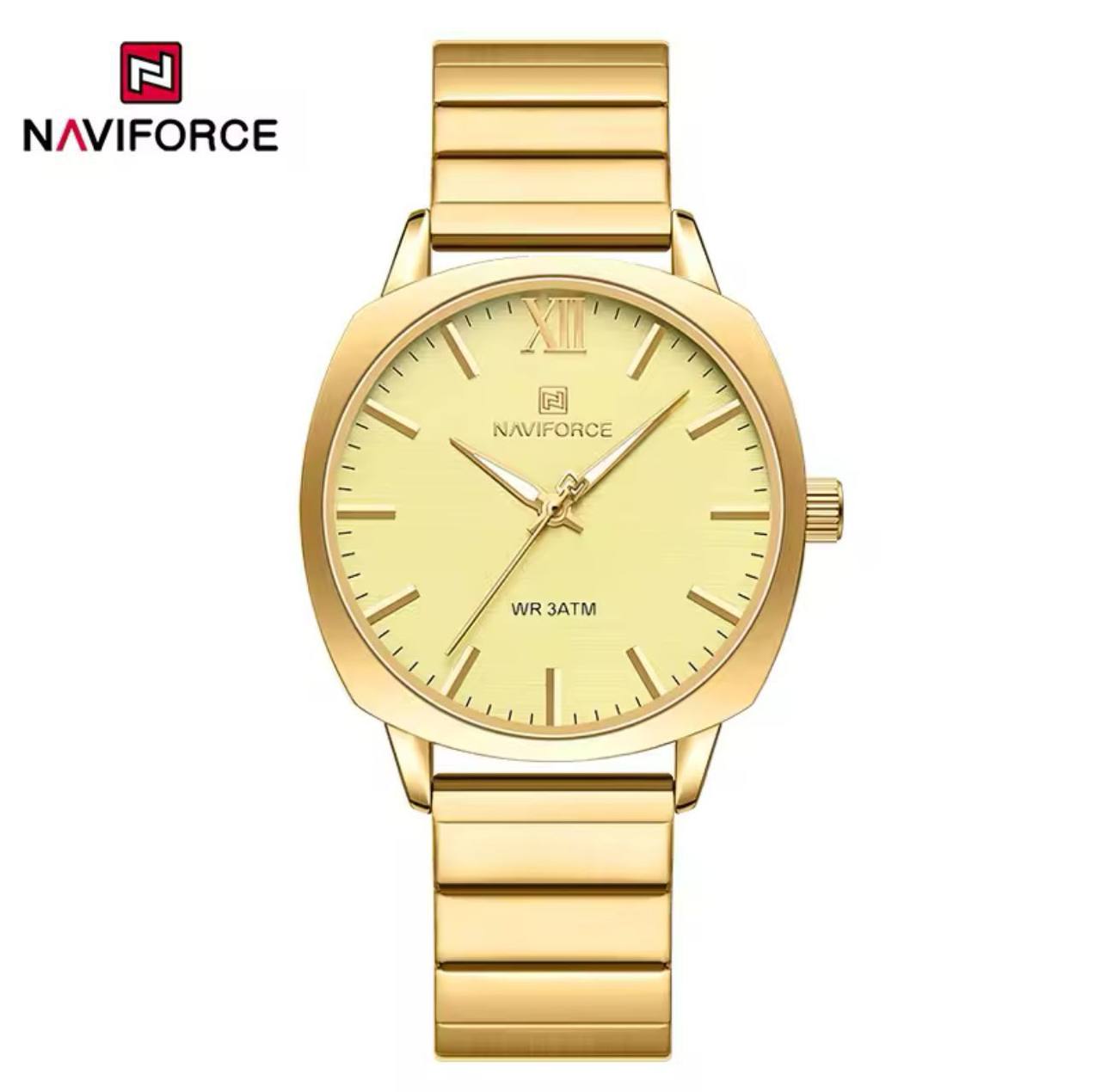 NAVIFORCE NF5044 WATER RESISTANT 3ATM STAINLESS STEEL QUARTZ MOVEMENT DIAMETER 38MM NAVIFORCE BRANDED BOX ORDER AND ENQUIRIES