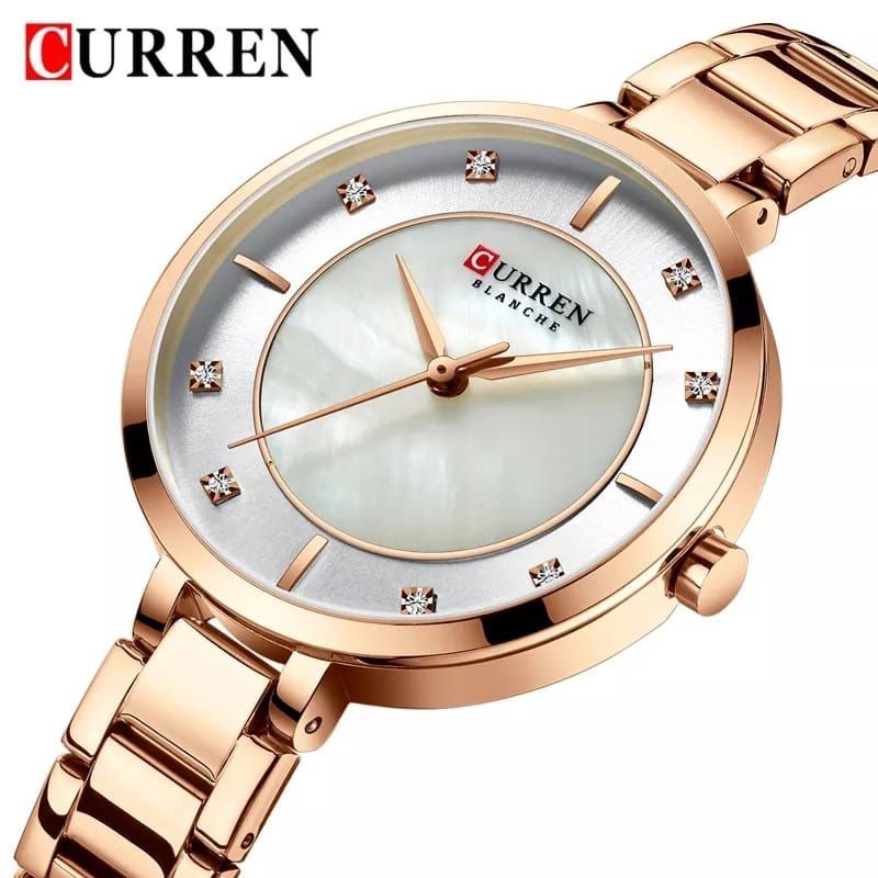 CURREN LADIES WATCH BLUE ROSE GOLD
