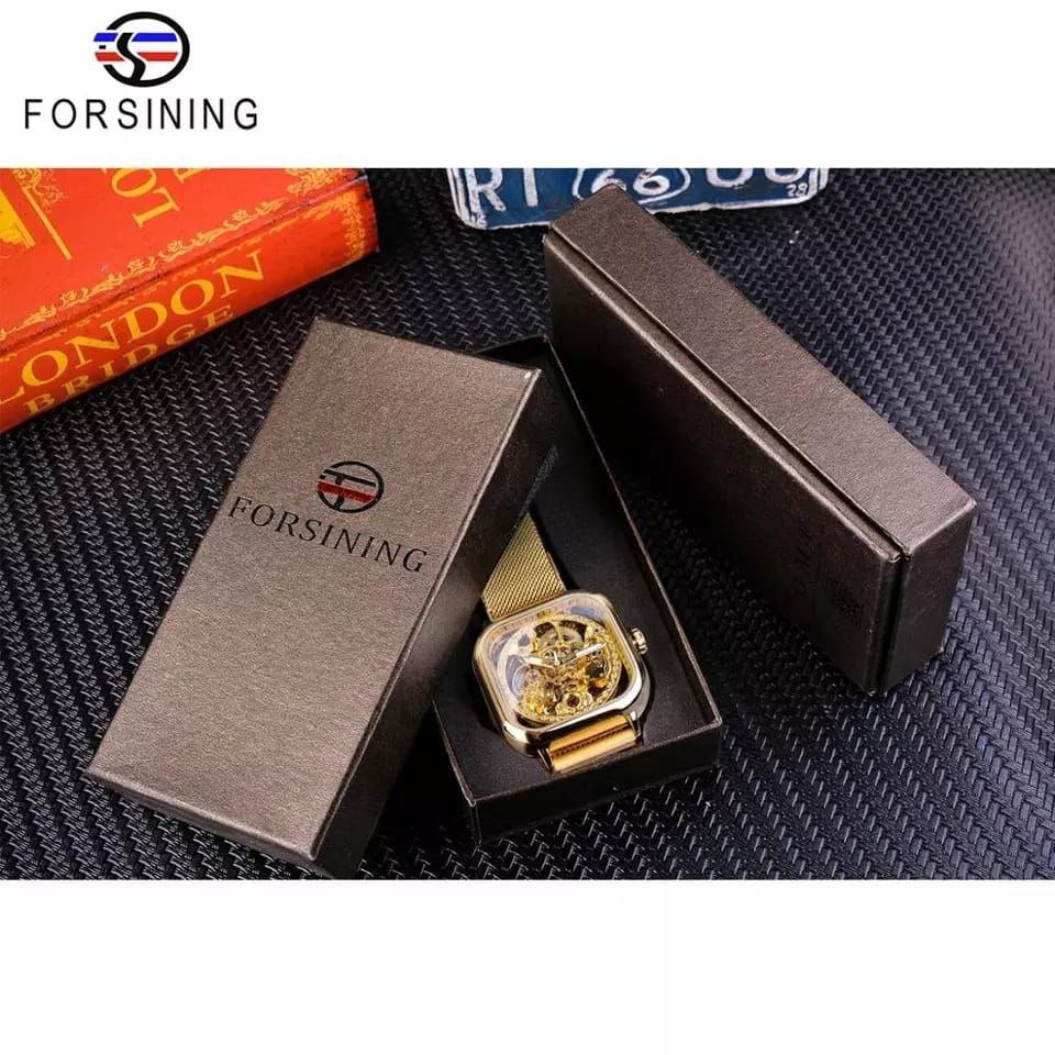 FORSINING MESH STRAP AUTOMATIC WATCH