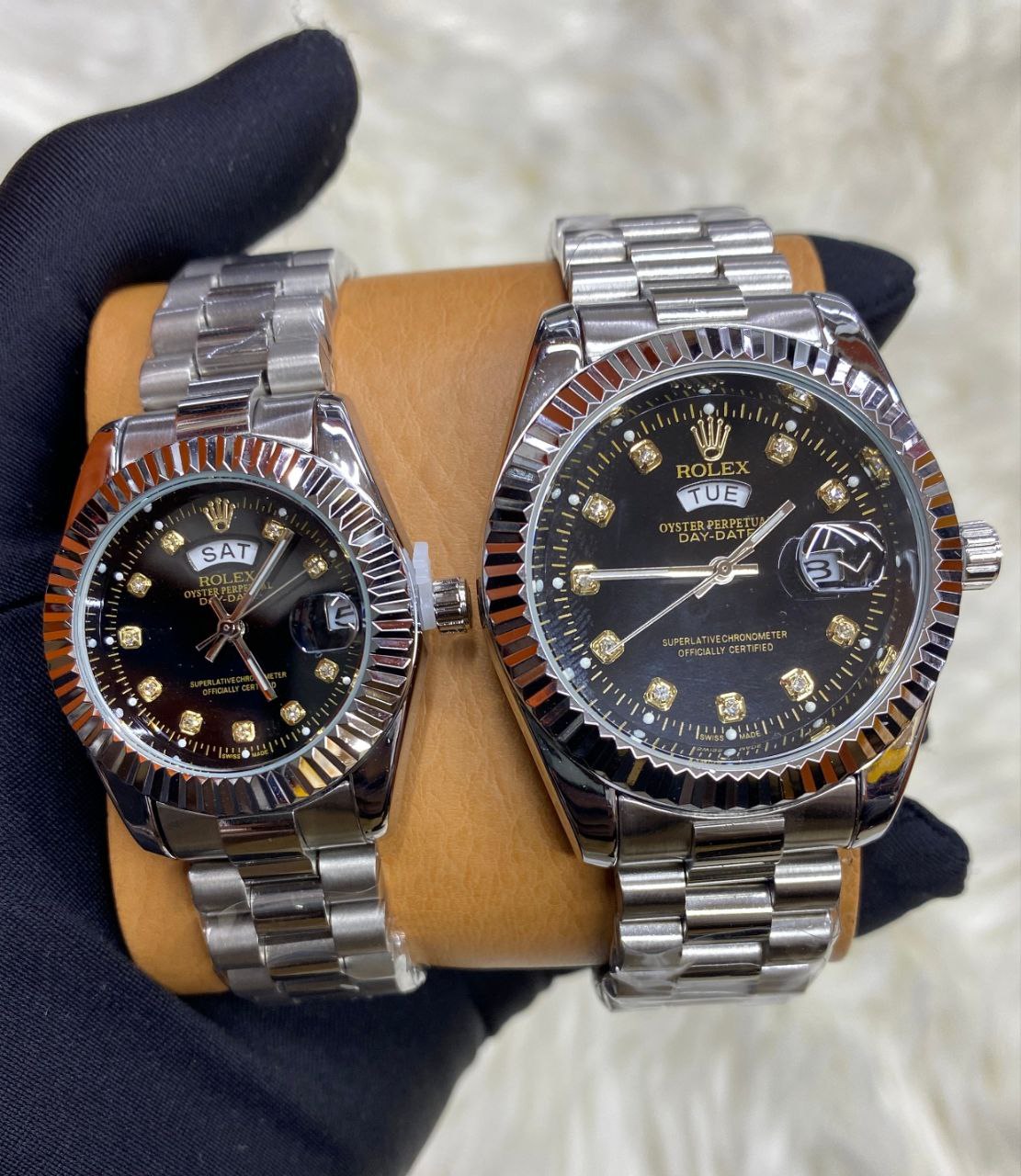 ROLEX COUPLE SETS DAY AND DATE DISPLAY COUPLE PAIR SINGLE PIECE