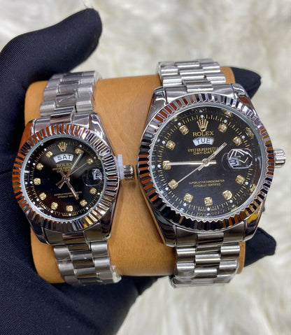 ROLEX COUPLE SETS DAY AND DATE DISPLAY COUPLE PAIR SINGLE PIECE