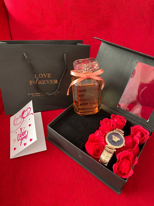 BOX ,BAG PLUS CARD WATCH /PERFUME DEPENDS WITH YOUR CHOICE
