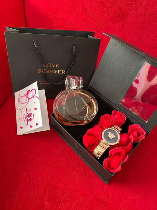 BOX ,BAG PLUS CARD WATCH /PERFUME DEPENDS WITH YOUR CHOICE
