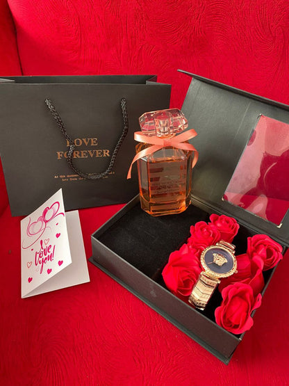 BOX ,BAG PLUS CARD WATCH /PERFUME DEPENDS WITH YOUR CHOICE