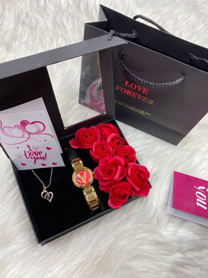 A SET OF NECKLACE WATCH BOX,BAG CARD