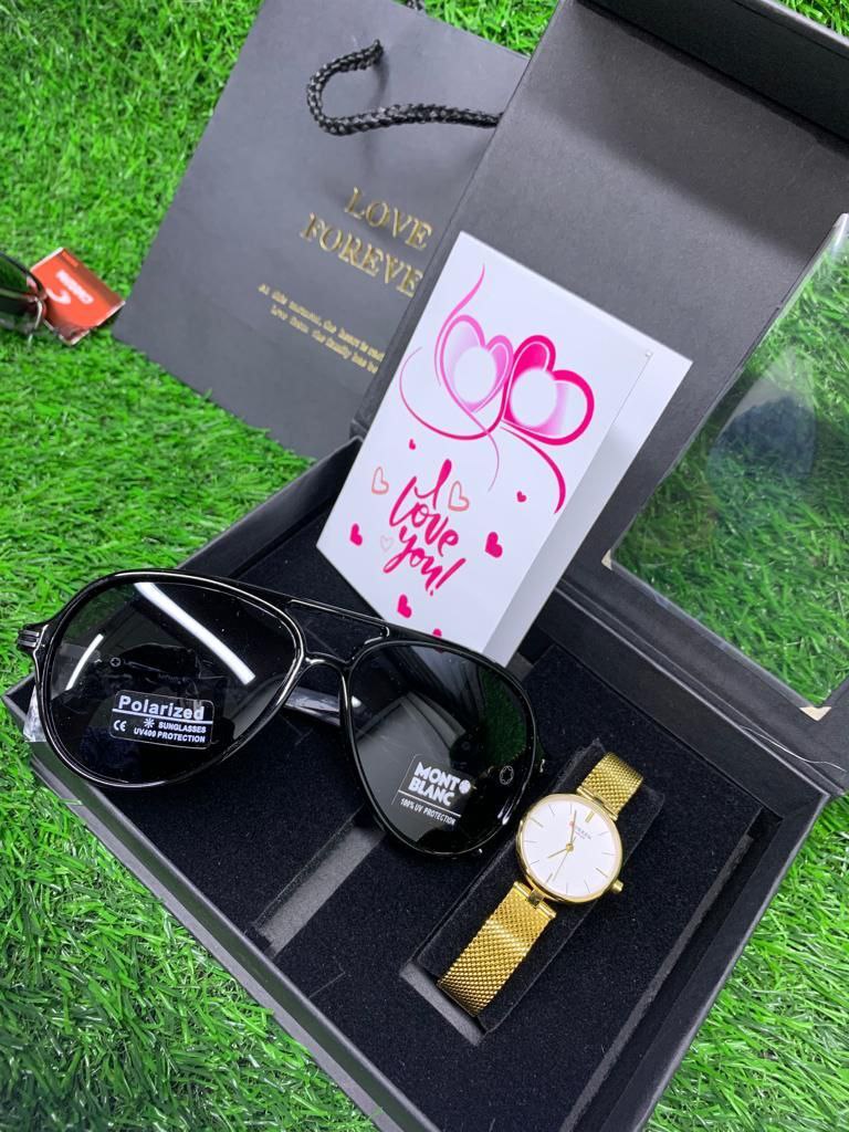 SUNGLASSES, BOX ,BAG PLUS CARD WATCH DEPENDS WITH YOUR CHOICE