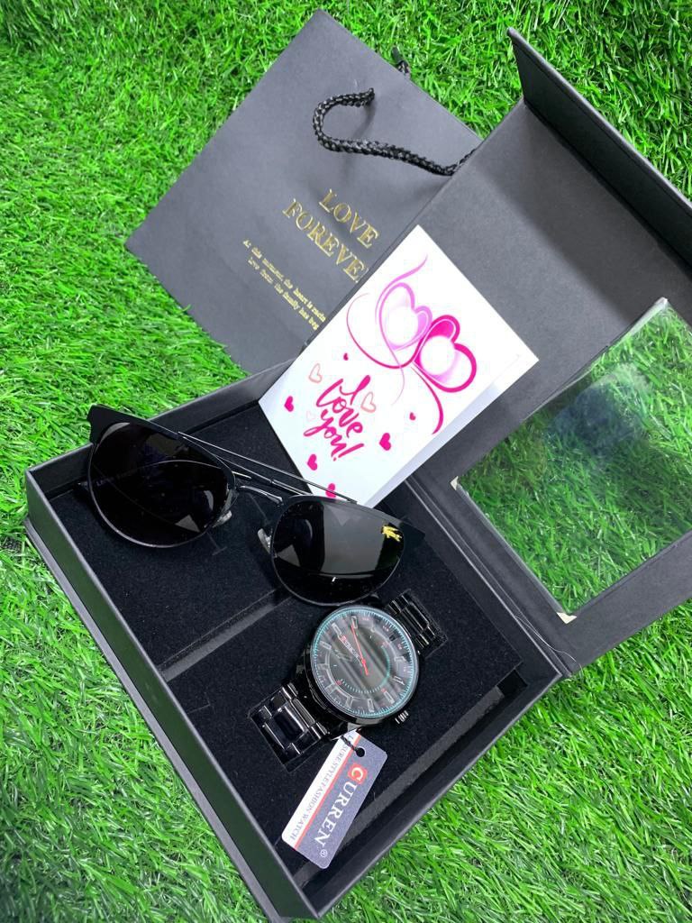 SUNGLASSES, BOX ,BAG PLUS CARD WATCH DEPENDS WITH YOUR CHOICE