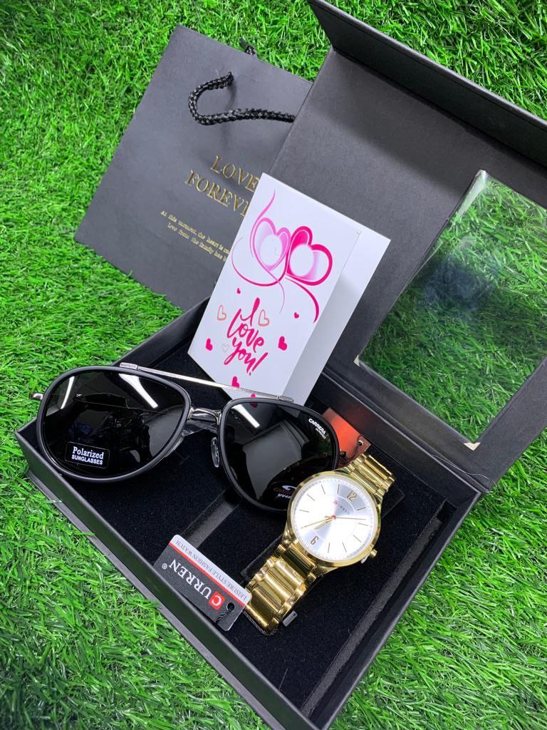 SUNGLASSES, BOX ,BAG PLUS CARD WATCH DEPENDS WITH YOUR CHOICE