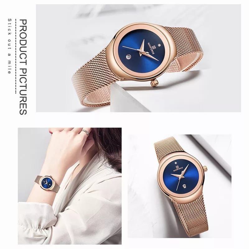 NAVIFORCE LADIES NF 5004 ROSE GOLD BLUE ROSE GOLD GREEN BLACK