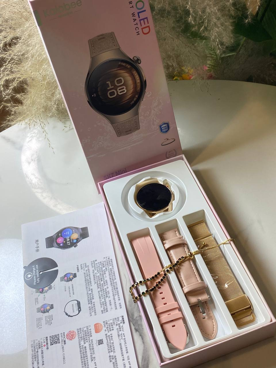 NEW SMARTWATCH KALOBEE SK7 MINI-3pair straps