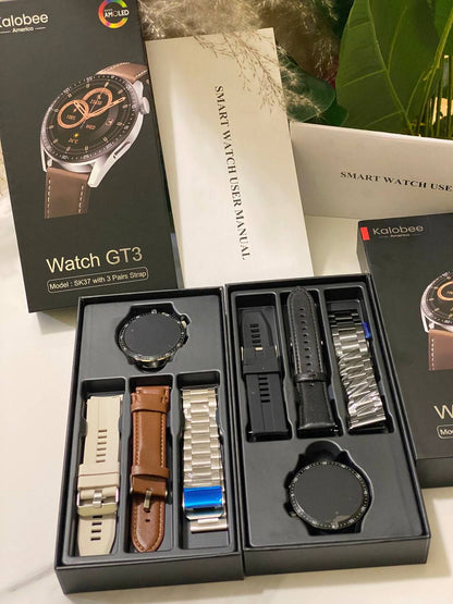 NEW SMARTWATCH KALOBEE SK37 -3pair straps