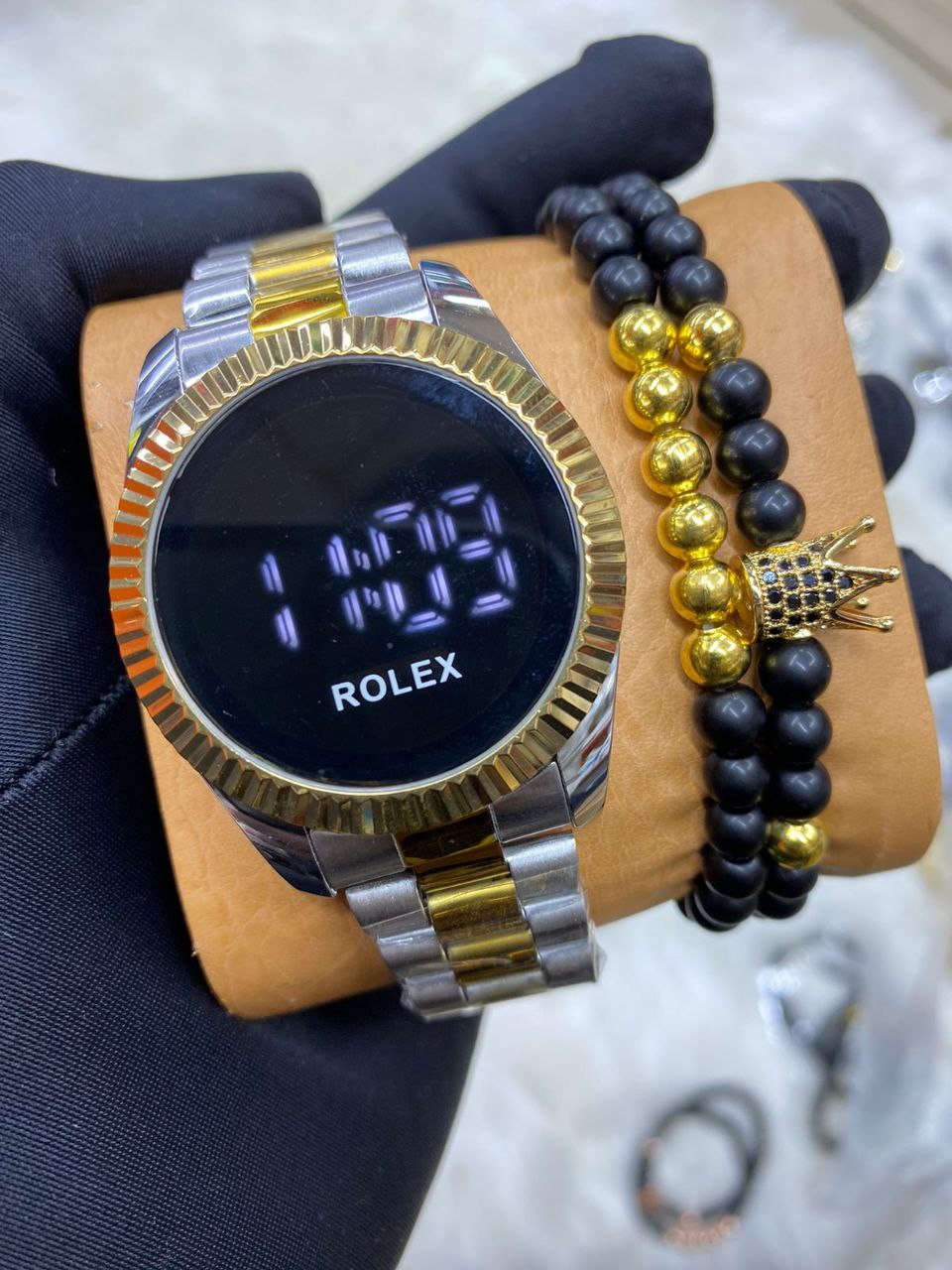 MEN NAVIFORCE NF 9163 ANALOGUE&DIGITAL DISPLAY GOLD BLACK