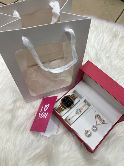 CASIO LED 5 1 SETS GOLD ROSE GOLD SILVER BLACK