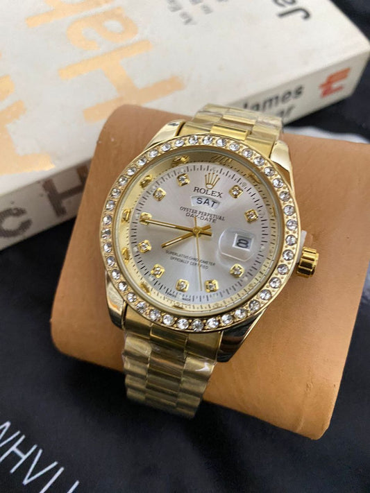 MEN ICED ROLEX
