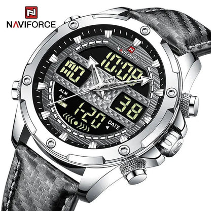 MEN NAVIFORCE NF9194 ANALOGUE&DIGITAL DISPLAY BLACK SILVER