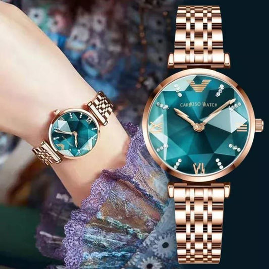 LADIES WATCH WITH BRANDED BOX ROSE GREEN ROSE RED ROSE WHITE