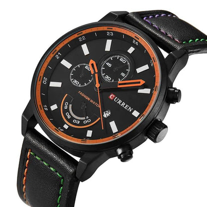 GENTS CURREN 8217 BLACK GREY DATE DISPLAY WATER RESISTANT