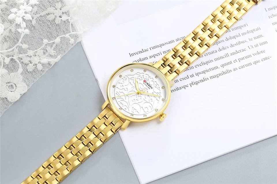 CURREN 9048L GOLD WHITE SILVER