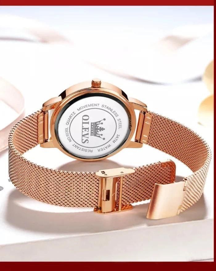 COUPLE OLEVS DAY&DATEDISPLAY COUPLE SET SINGLE PIECE OLEVS BRANDED BOX