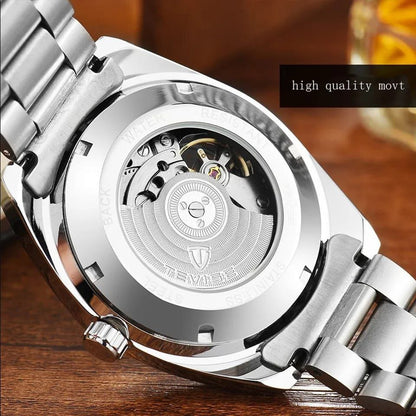 TEVISE AUTOMATIC GENTS WATCH COMES A BRANDED BOX TWO TONE BLACK FACE TWO TONE WHITE FACE TWO TONE BLUE FACE