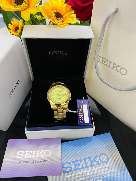 ORIGINAL AUTOMATIC SEIKO SEIKO PRESAGE SEIKO 5 SEIKO PADI COMES WITH BOX ,BAG,WARRANTY CARD,MANUAL
