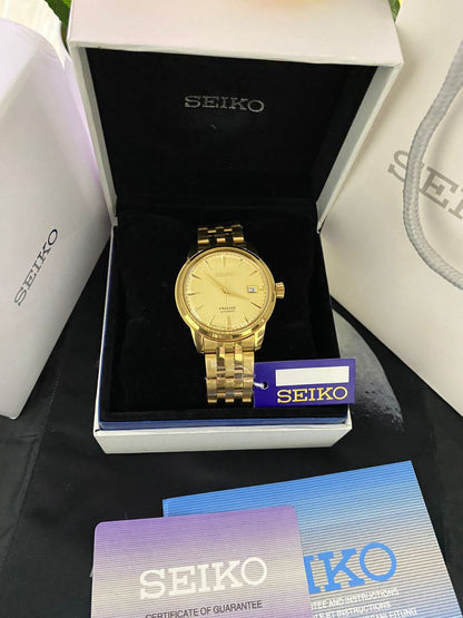 ORIGINAL AUTOMATIC SEIKO SEIKO PRESAGE SEIKO 5 SEIKO PADI COMES WITH BOX ,BAG,WARRANTY CARD,MANUAL