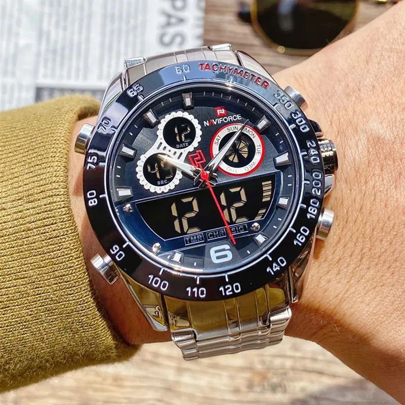 NAVIFORCE NF 9188 BLACK SILVER