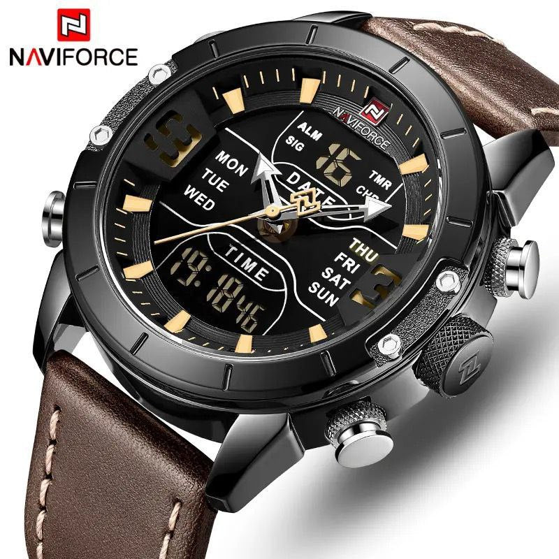 NAVIFORCE NF9153 BLACK BROWN