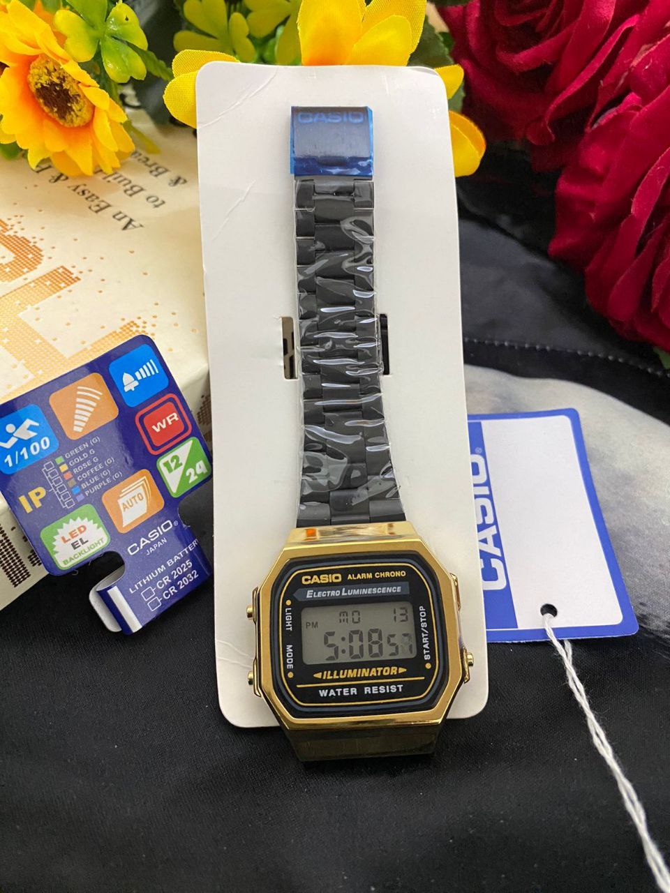 CASIO DIGITAL BLACK GOLD SILVER GOLD ROSE GOLD GOLD YELLOW