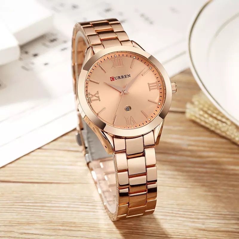 CURREN 9007L WITH DATE DISPLAY SILVER ROSE GOLD ROSE GOLD WHITE YELLOW GOLD WHITE ROSE GOLD BLUE