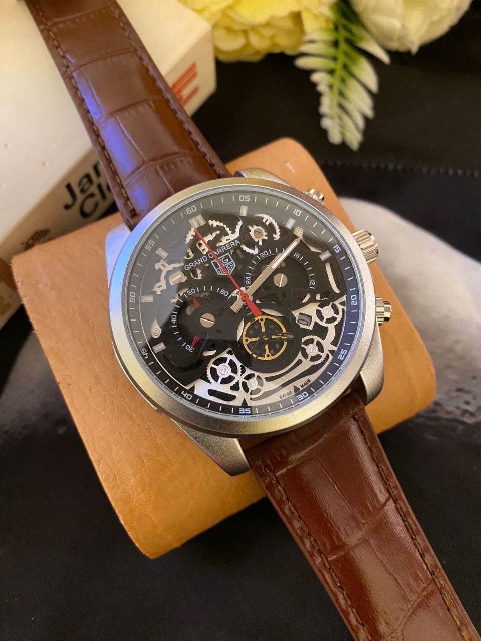 GRAND CARRERA CR 7 CHRONOGRAPH MOVEMENT DATE DISPLAY BATTERY POWERED