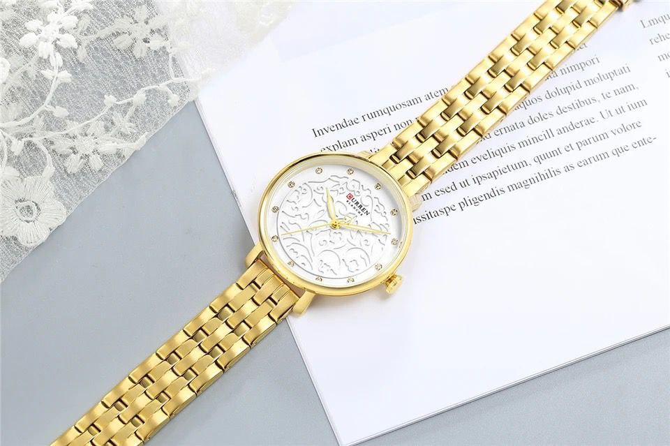 CURREN 9048L GOLD WHITE SILVER