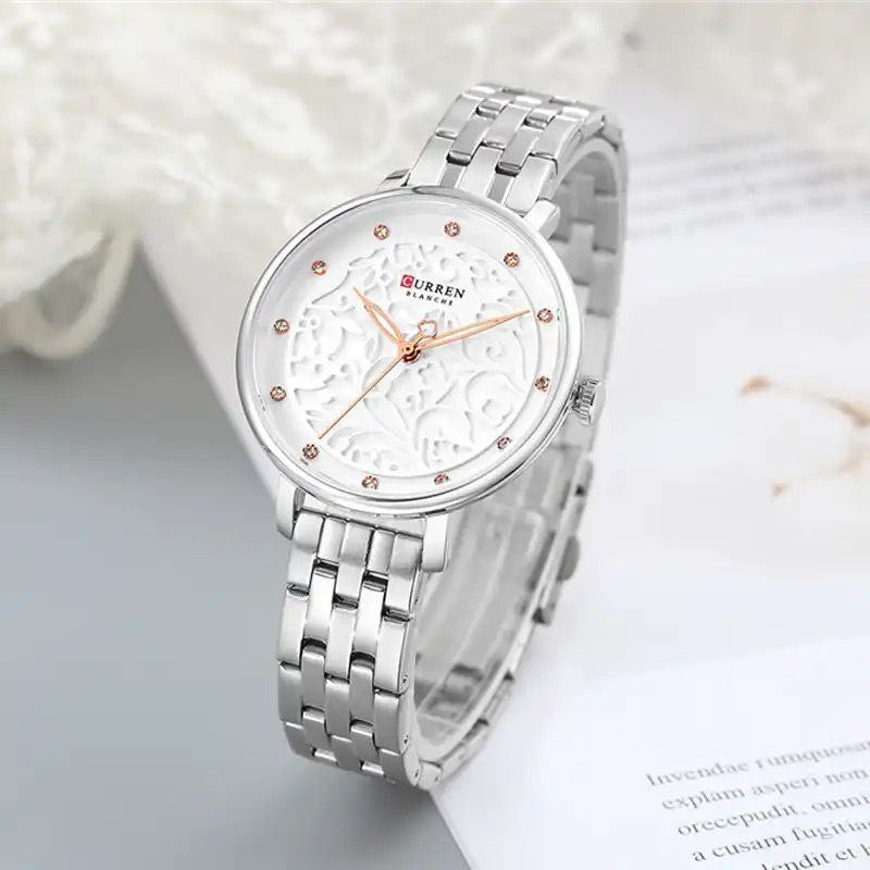 CURREN 9048L GOLD WHITE SILVER