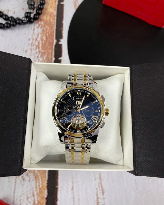 TEVISE AUTOMATIC GENTS WATCH MONTH DISPLAY DAY&DATE DISPLAY TOURBILLON MACHINE