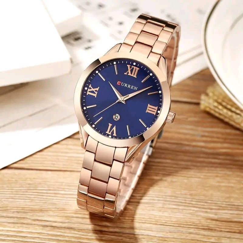 LADIES CURREN 9007 YELLOW GOLD ROSE GOLD WHITE ROSE GOLD BLUE CURREN BRANDED BOX