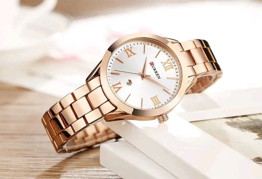 LADIES CURREN 9007 YELLOW GOLD ROSE GOLD WHITE ROSE GOLD BLUE CURREN BRANDED BOX