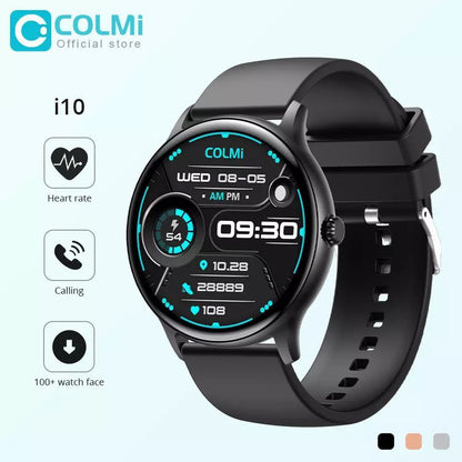 COLMI I10 SMART WATCH GREY BLACK PINK SCREEN: 1.28 INCH BATTERY CAPACITY: 220 MAH BATTERY LIFE: 3~7DAYS WATERPROOF LEVEL: IP67 WATERPROOF APP: "DA FIT" BLUETOOTH CALLING