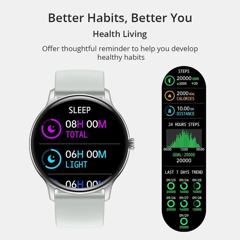 COLMI I10 SMART WATCH GREY BLACK PINK SCREEN: 1.28 INCH BATTERY CAPACITY: 220 MAH BATTERY LIFE: 3~7DAYS WATERPROOF LEVEL: IP67 WATERPROOF APP: "DA FIT" BLUETOOTH CALLING