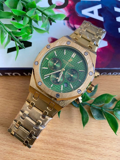 AUDEMAS PIGUET DATE DISPLAY DOUBLE LOCK CHRONOGRAPH WATER RESISTANT BATTERY POWERED