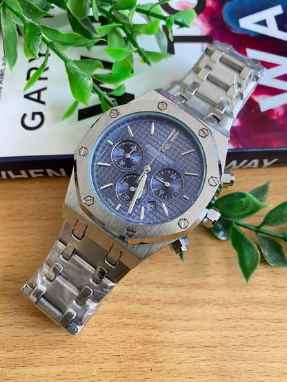 AUDEMAS PIGUET DATE DISPLAY DOUBLE LOCK CHRONOGRAPH WATER RESISTANT BATTERY POWERED