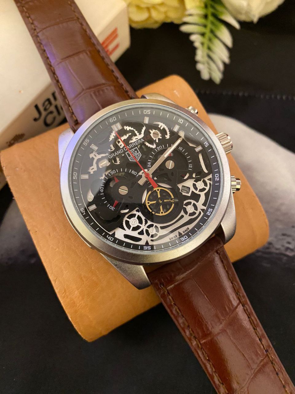 GRAND CARRERA CR 7 CHRONOGRAPH MOVEMENT DATE DISPLAY BATTERY POWERED