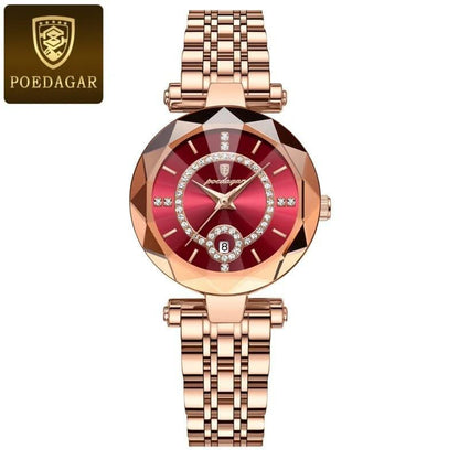 POEDAGAR LADIES WATCH DATE DISPLAY WATER RESISTANT