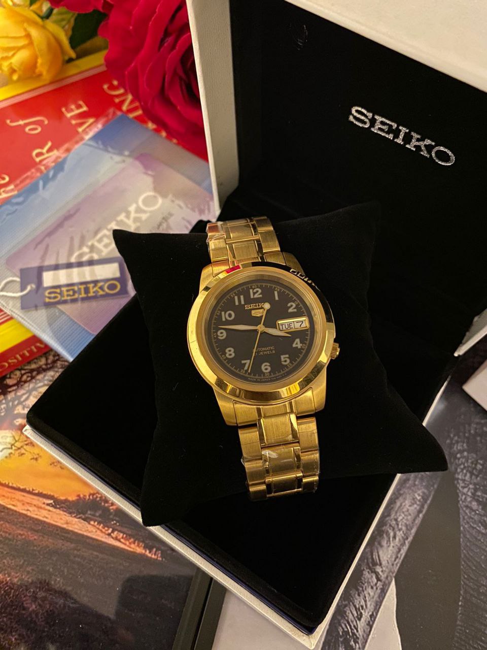 ORIGINAL AUTOMATIC SEIKO SEIKO PRESAGE SEIKO 5 SEIKO PADI COMES WITH BOX ,BAG,WARRANTY CARD,MANUAL