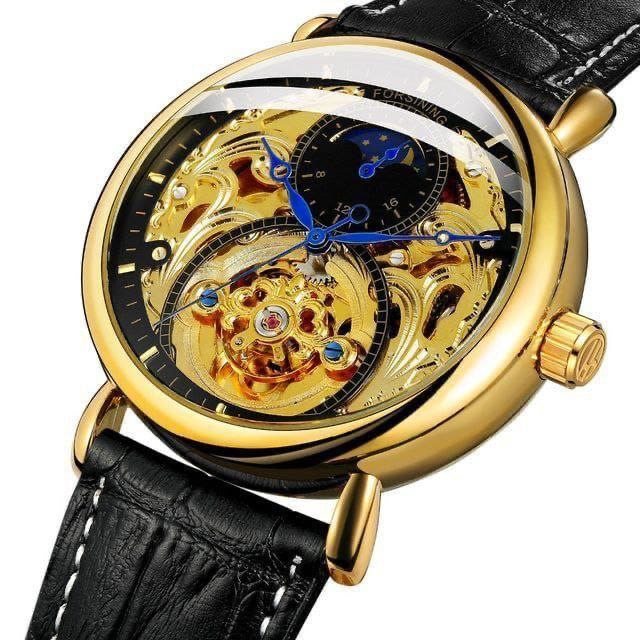 AUTOMATIC FORSINING LEATHER + BRANDES BOX AUTOMATIC MECHANICAL MOVEMENT WATER RESISTANT