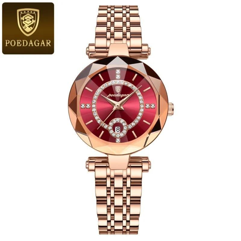 POEDAGAR LADIES WATCH DATE DISPLAY WATER RESISTANT