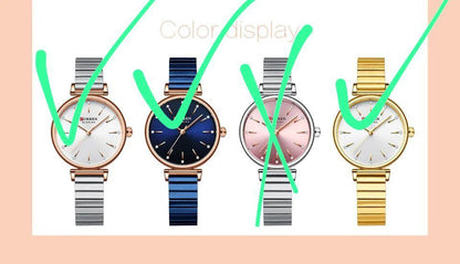 LADIES CURREN 9081 BLUE SILVER YELLOW GOLD CURREN BRANDED BOX