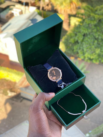 SK GIFT SET WATCH BRACELET GIFT BAG @