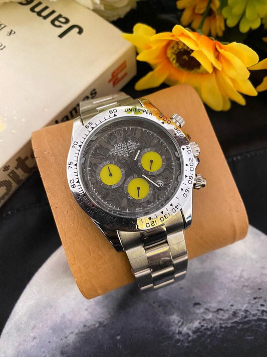 ROLEX CHRONOGRAPH DATE DISPLAY BATTERY POWERED WATER RESISTANT