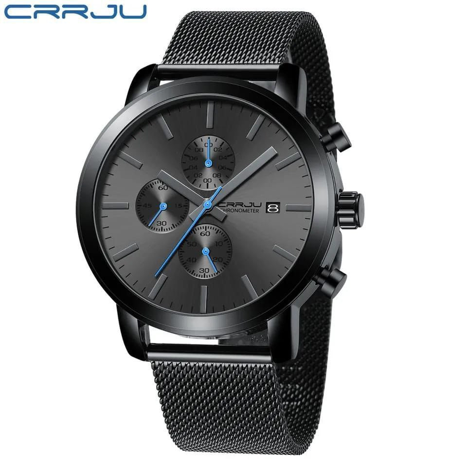 CRRJU LADIES 5017 WATER RESISTANT STAINLESS STEEL BATTERY POWERED
